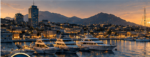 Harbour and city skyline representing business and succession planning